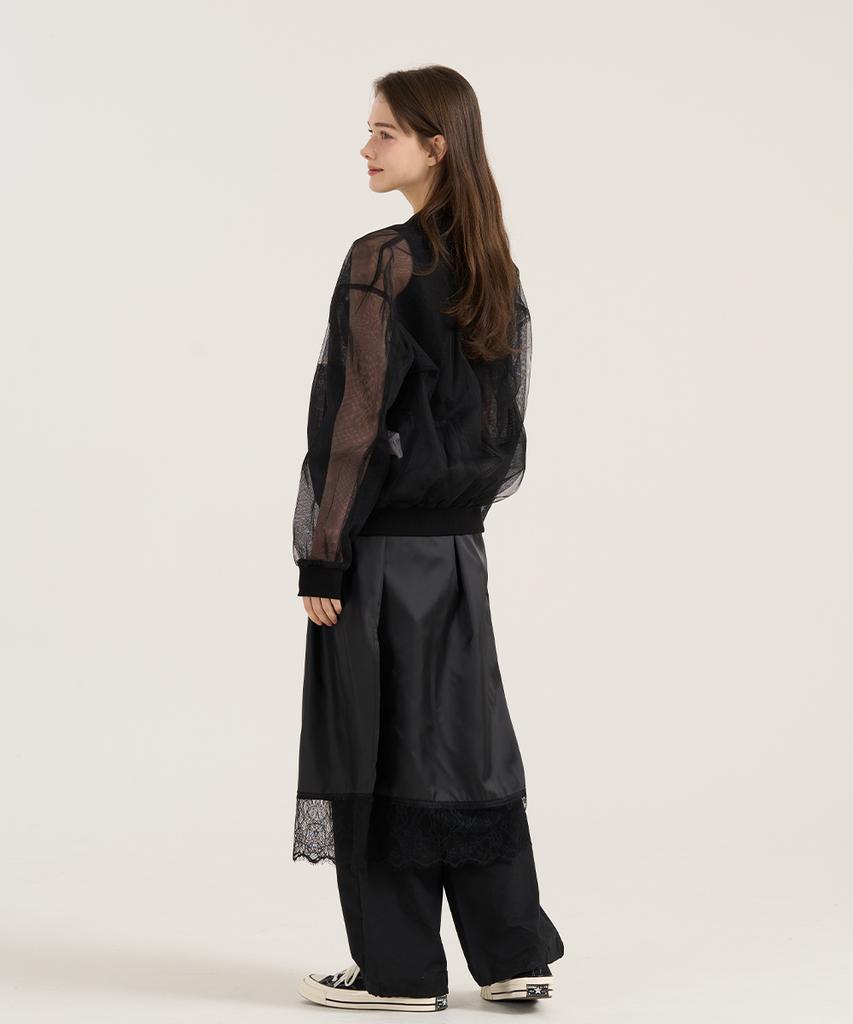 Reve Hearted Ballato Lace Slip - Black