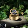 Solar Powered Car Air Freshener Rotating Car Aromatherapy Diffuser Essential Oil Diffuser for Car Decoration