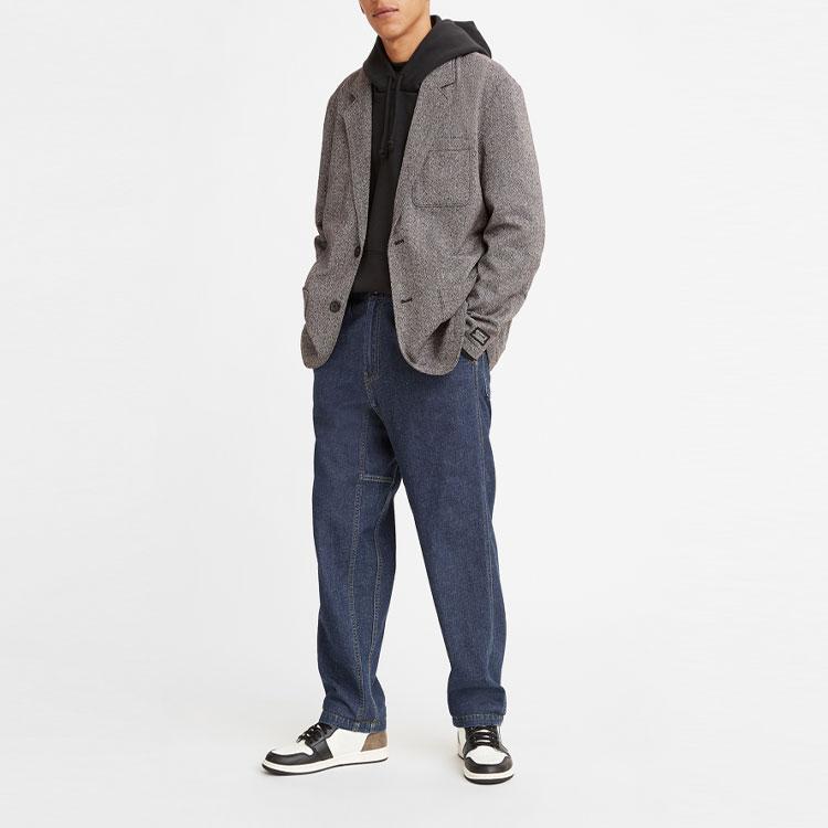 Levis Solid Color Loose Fit Denim Pants Men Bottoms Blue A2043-0000