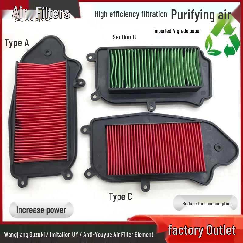 

Air Filter Element for Wuyang Jialing and Youyue Construction Scooters (125/110 Models) A-type filter 1 pc free shipping upper hole