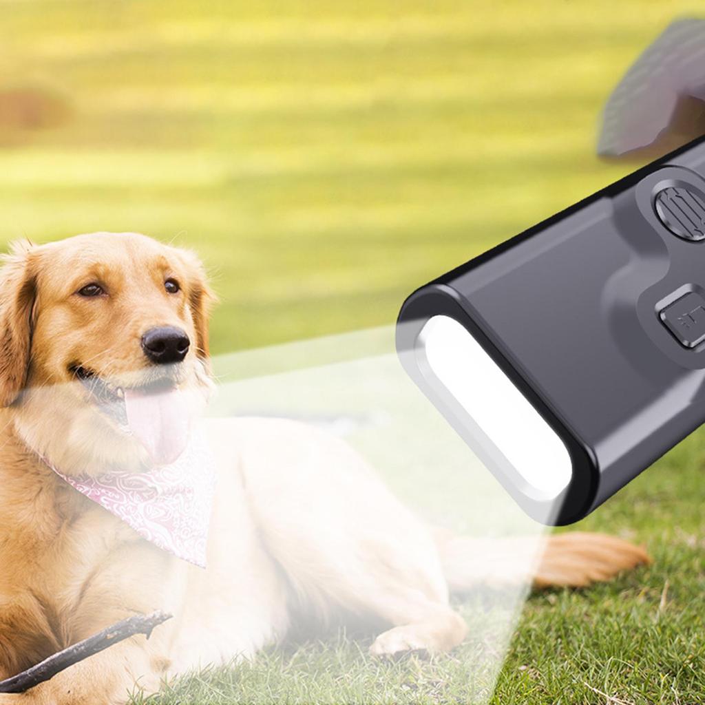 Pet Dog Repeller Ultrasonic Dog Training Device Rechargeable Anti Dog Bark Stop-Barking Device With LED Flashlight