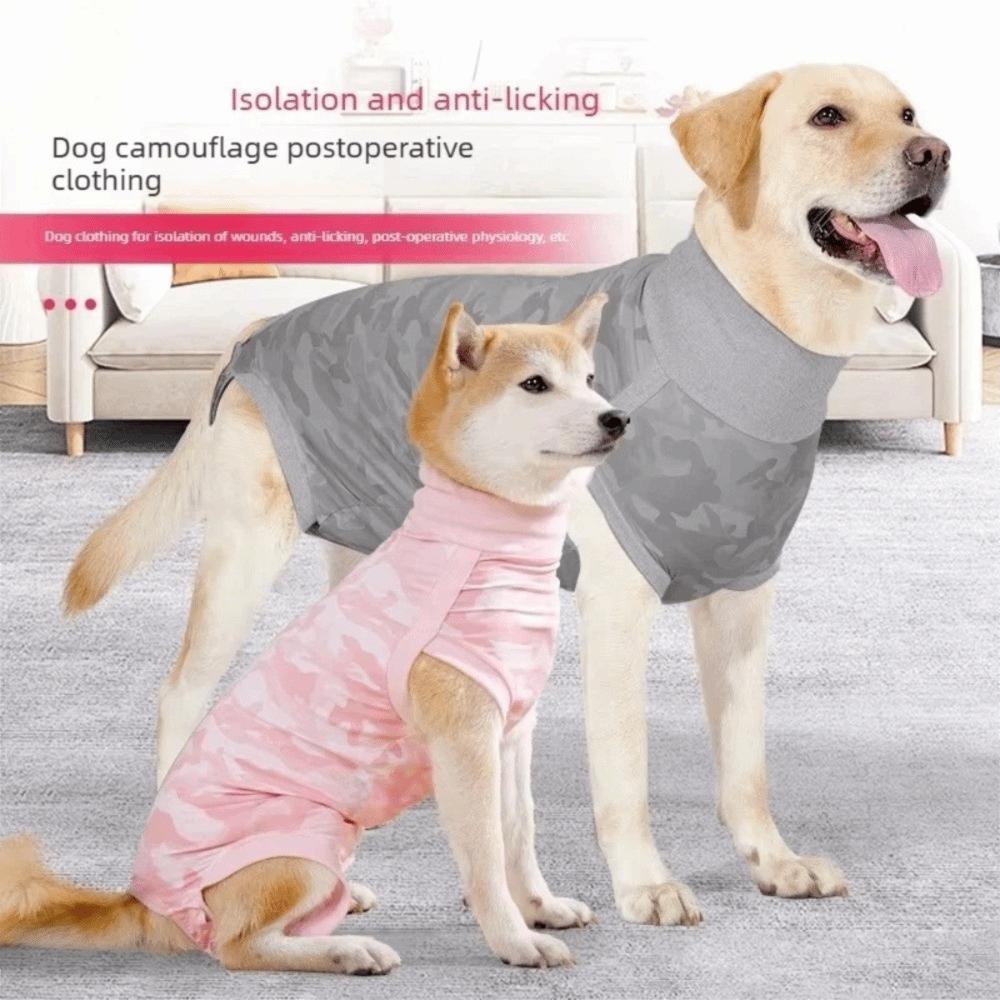 Elastic Dog Recovery Suit Soft Pet Anxiety Vest Dog Sterilization Suit  Weaning Prevention