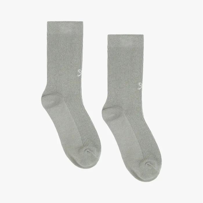 [2pairs 1set] PETITE RIBBON SOCKS SET_GREY
