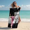 Personalized customized proof beach towel with Inter Miami Messi pattern - soft, absorbent,quick-drying,perfect