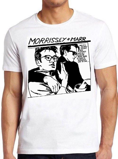 The Smiths Morrissey Marr Cartoon Music The Queen Is Dead Gift Tee Unisex T-Shirt L
