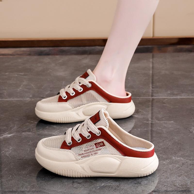 

Баотоу шлепанцы женские летние на толстой подошве повседневные на одну педаль спортивные крутые шлепанцы женские 37