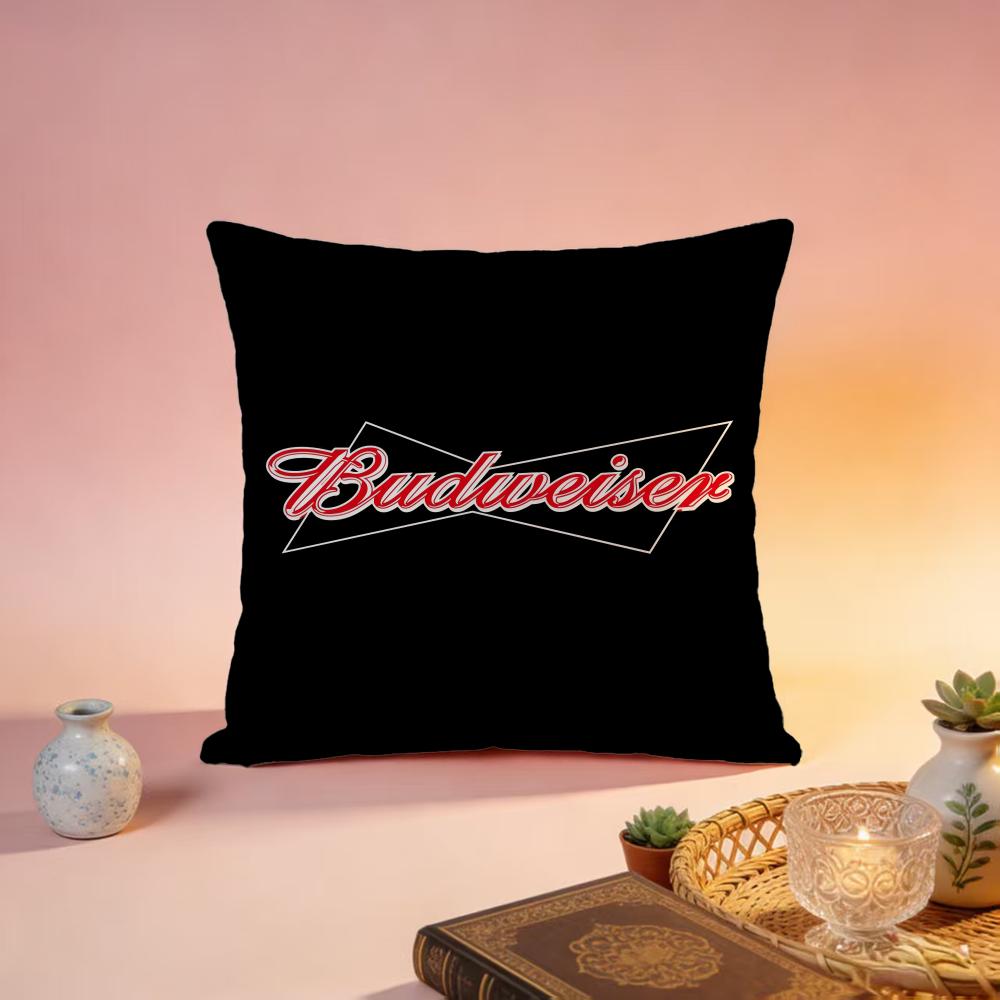 Hot BBudweseres Cushion Cover Premium SkinFriendly Pillow Case MultiPurpose for Home Office Travel