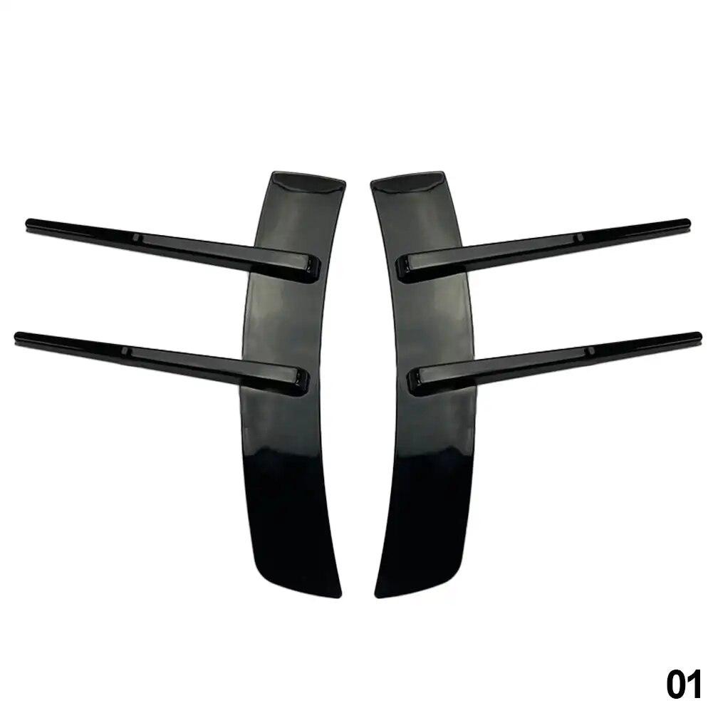 

2 шт. передние бамперы автомобиля для Benz A-Class A180 A200 A220, накладка на вентиляционное отверстие, спойлер Canards, сплиттер, аксессуар для стайлинга автомобиля чёрный