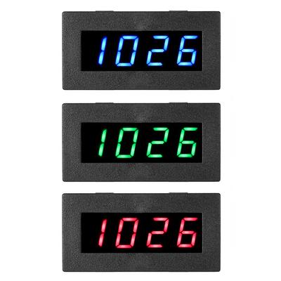Car Tachometer 0.56 Inch 4 Digital LED Measuring Gauge Frequency Tachometer RPM Speed Meter for