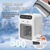 Portable Mini Desktop Air Conditioner Fan, Low Noise, Powerful Humidifier and Cooling Function, USB Charging, Transparent Design