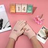 Exposed Writing Cashmere Winter Smiling Face Gloves Fingerless Gloves Cartoon Knitted Gloves