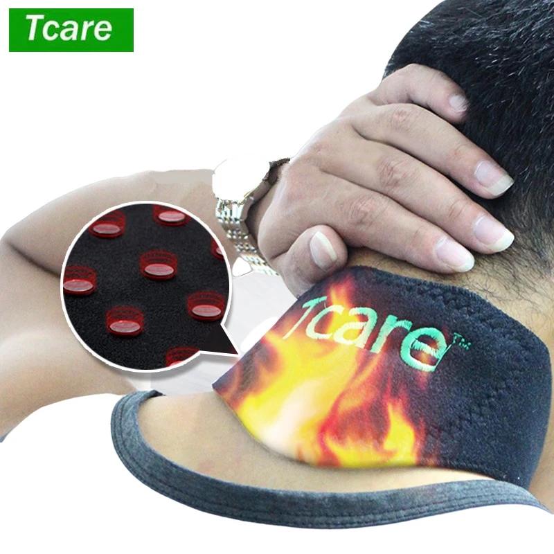 Tcare Tourmaline Self Heating Neck Brace Pad Magnetic Therapy Belt Support Spontaneous Heating Neck Pain Relief 1Piece-M