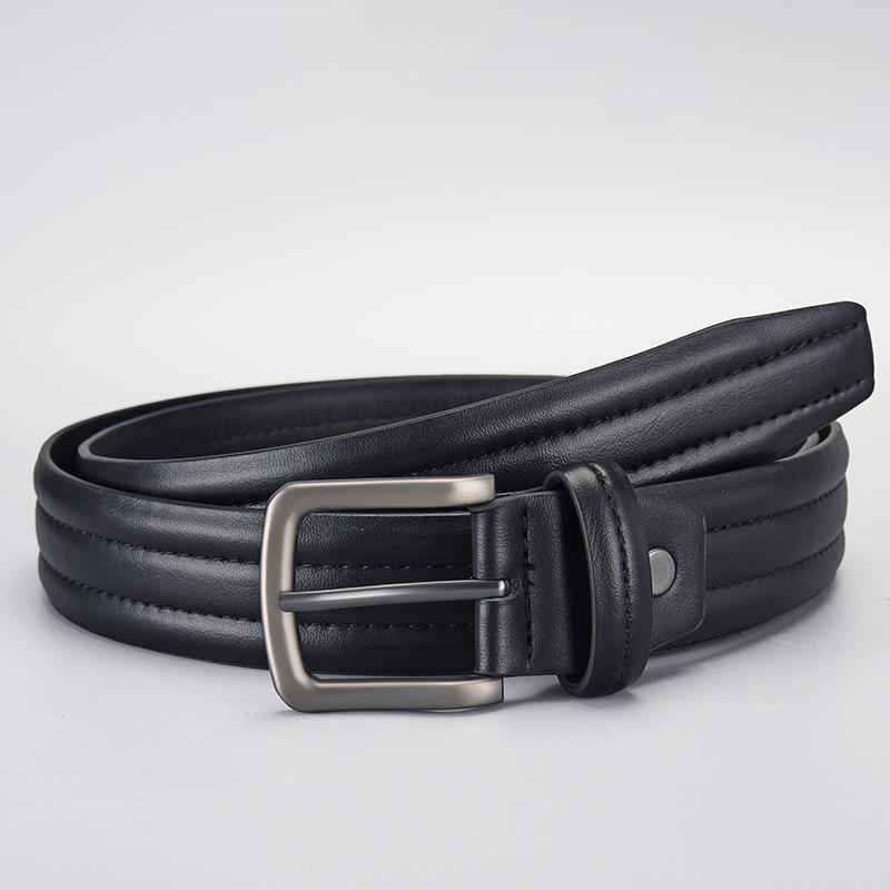 Belt Men'S Business Casual Men'S Belt Alloy Pin Buckle Premium Belt Men'S Belt Tide