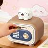 Kids Money Bank Password Fingerprint Unlock with Sound Money Saver Box Kids Banks for Cash Bill Coin Boys Girls Over 3 Year Old