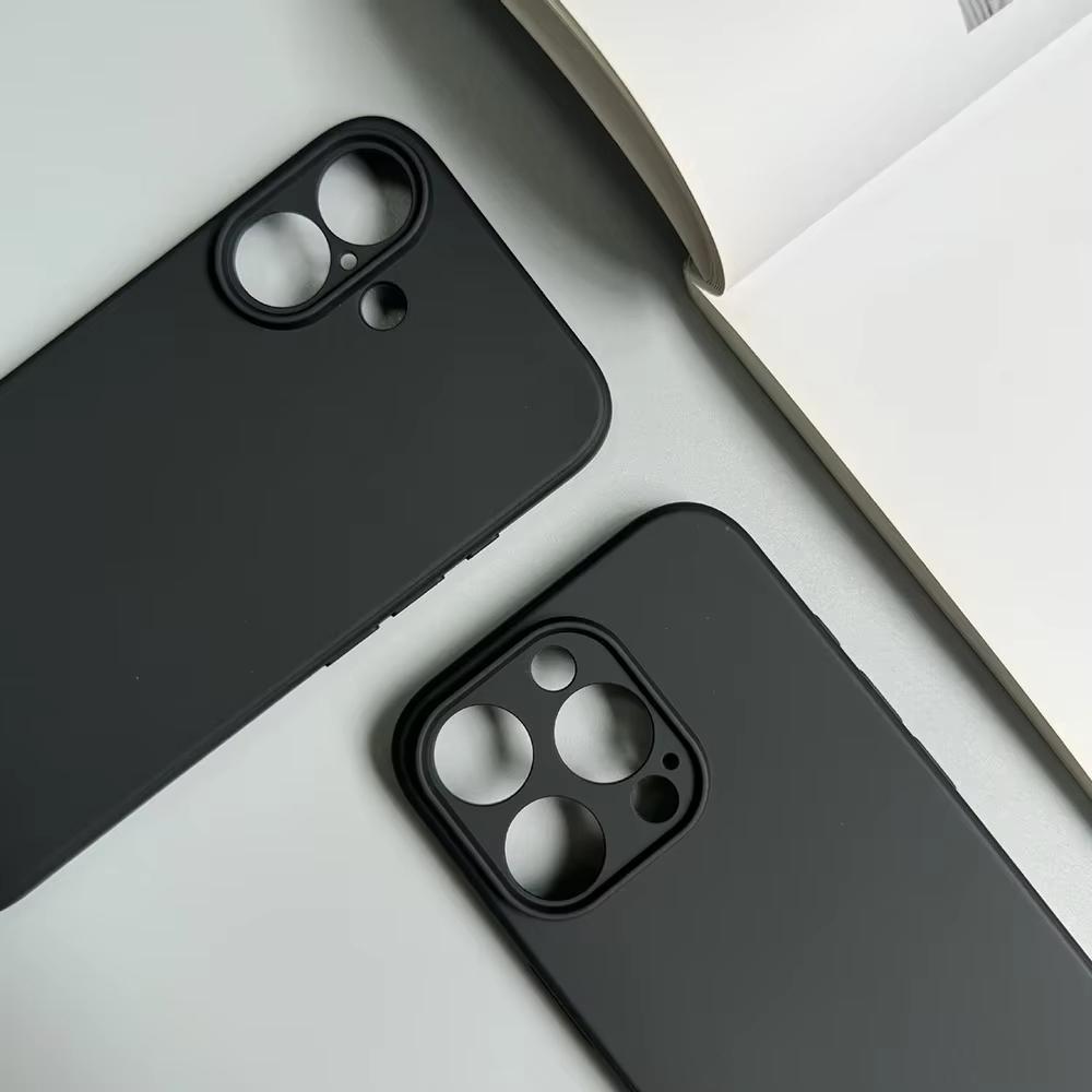 Cartoon K-kakao Cute Friends Phone Case For IPhone 1716 15 14 13 Pro Max 11 12 Mini X Xs XR Black Silicone Cover