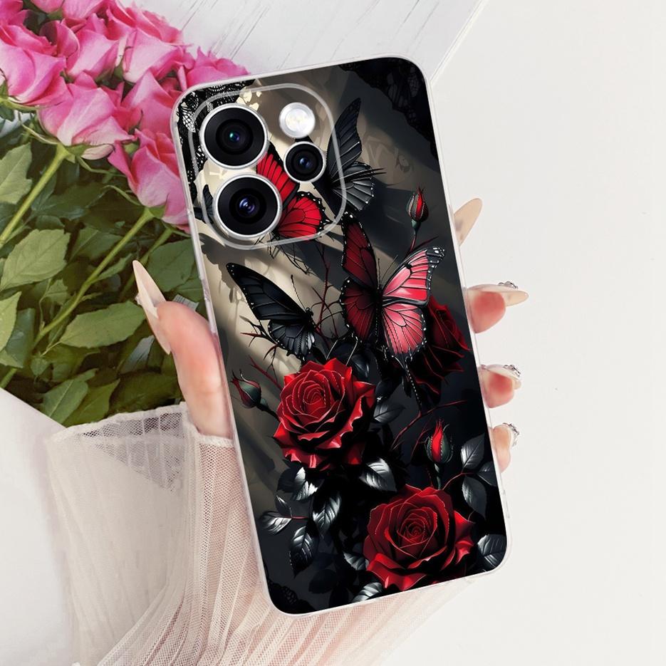 For Oppo Reno 15 FS Case Reno15 F 5G CPH2801 Luxury Butterfly Painted Cover Soft Slim Phone Case For Oppo Reno15 Pro Fundas Bags