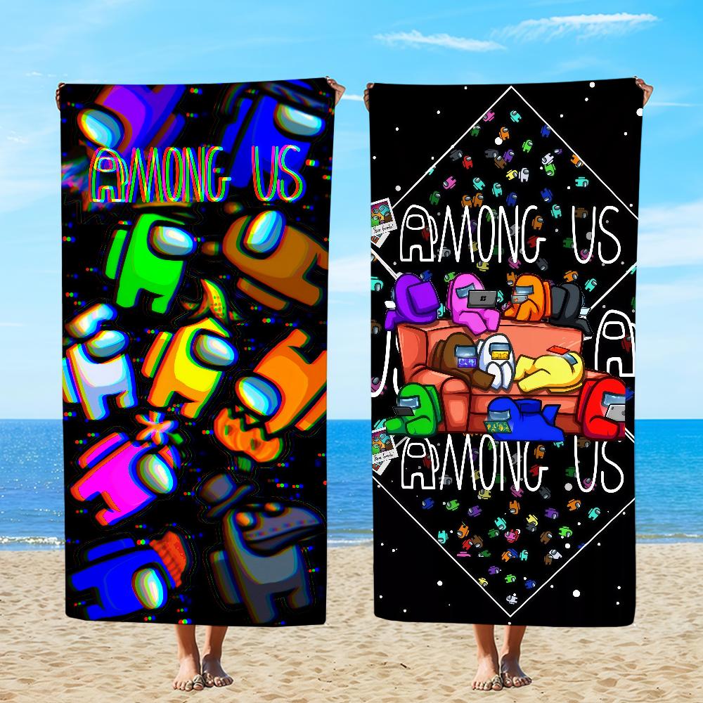 Handtuch Textil Bademantel A-AmongS-ES Strand Schnelltrocknend Spiel Leicht Tragbar Camping U-US-ES Schwimmbad Reise
