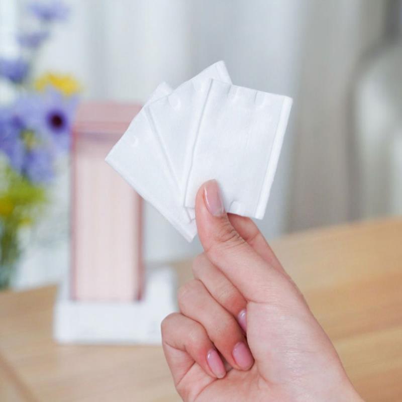 Automatic Cosmetic Cotton Box Press Type Dustproof Makeup Remover Storage Box