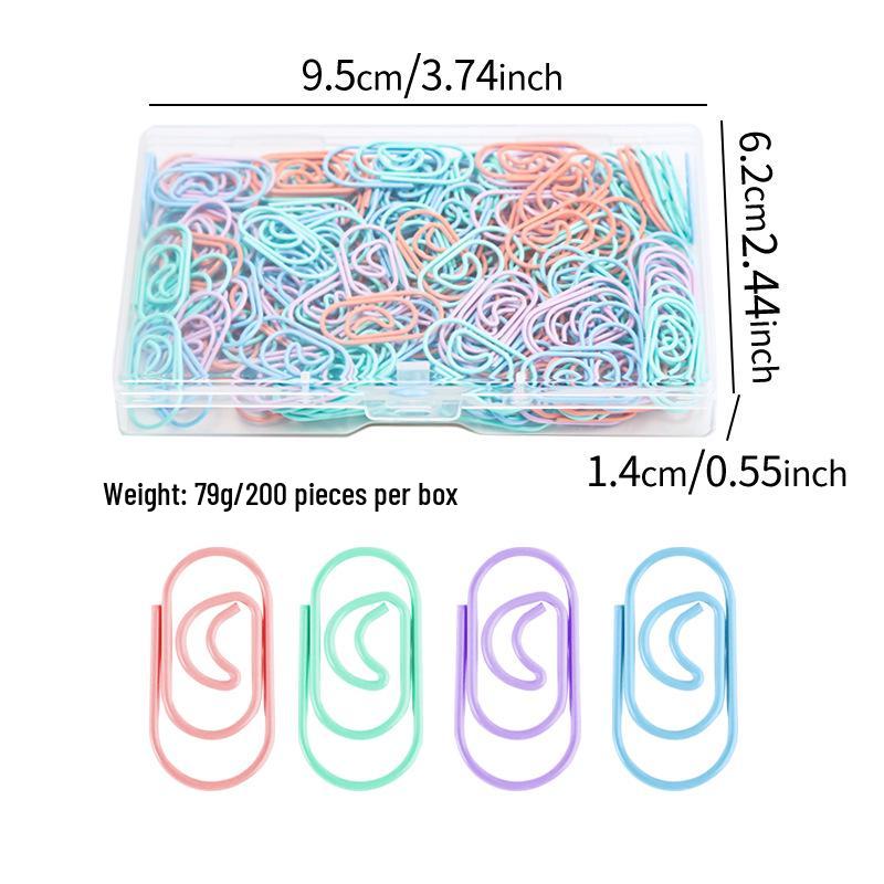 Mini Gold Heart Paperclip Set - Cute Shaped Binder Clips for Student Planners