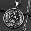 Collana Pendente Bilancia di Anubi Egiziana Vintage Acciaio Inossidabile Antico Egitto Lupo della Morte Catena di Anubi Collane Gioielli Amuleto