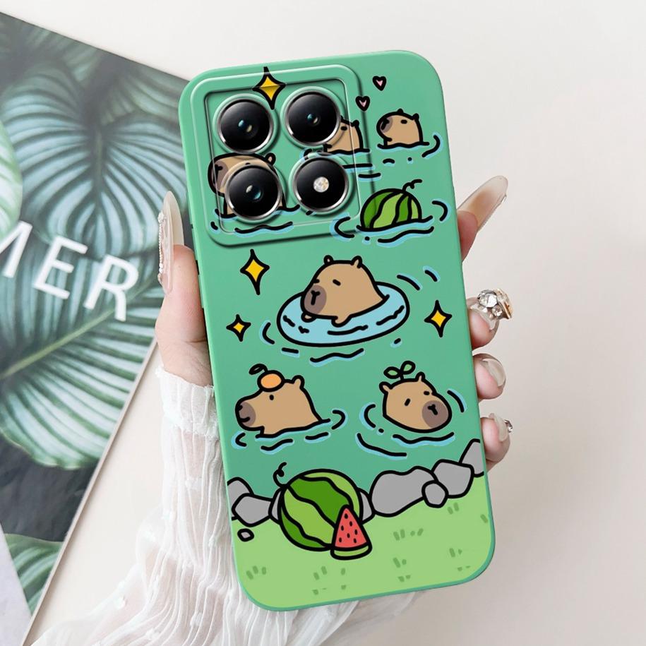 For Xiaomi 14T Pro Case For Xiaomi 14T Phone Case Cute Panda Rabbit Luxury TPU Protective Skin Cover For Xiaomi Mi 14T Pro Coque