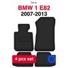 Velour Car Floor Mats For Bmw 1 E82 Coupe (2007-2013)