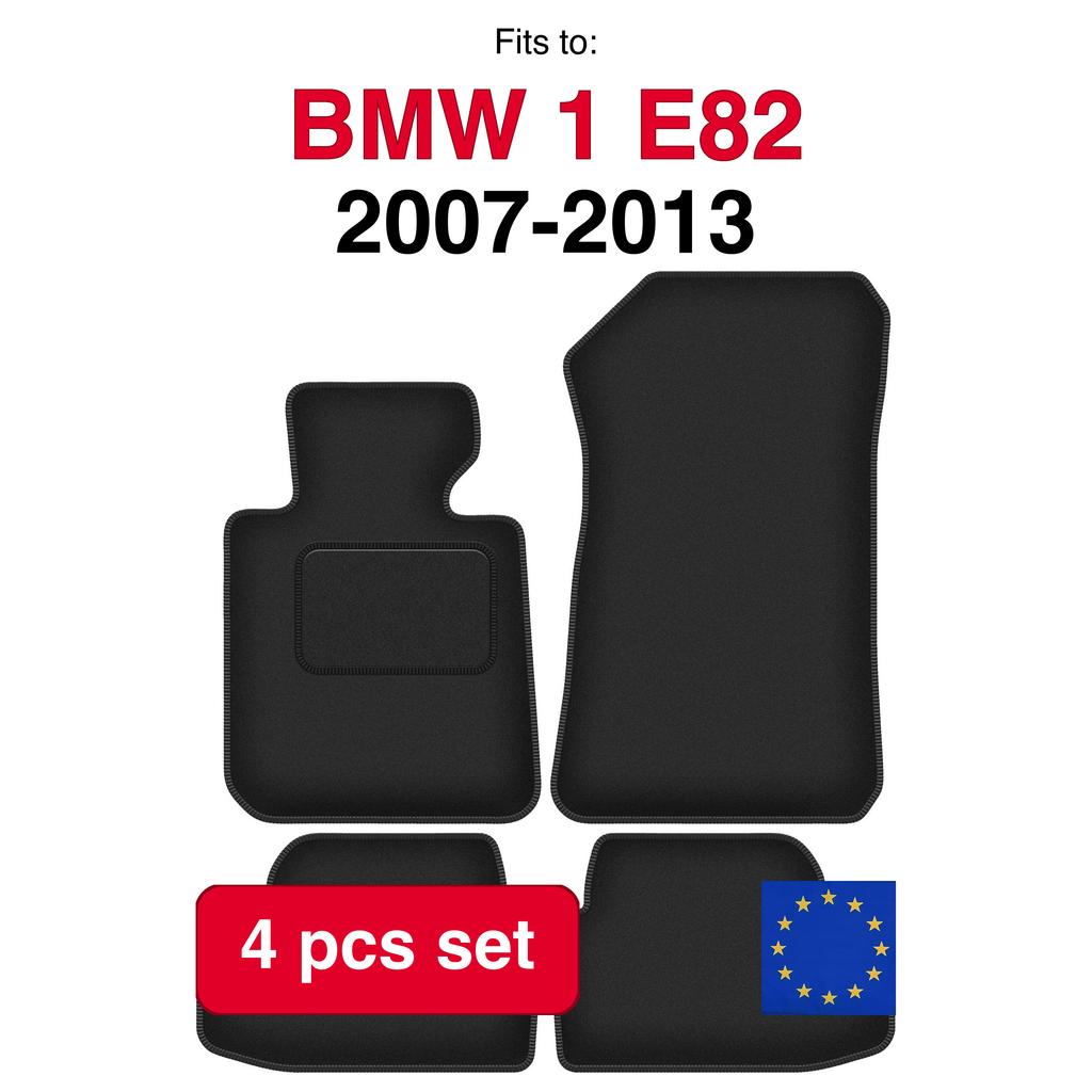 Velour Car Floor Mats For Bmw 1 E82 Coupe (2007-2013)