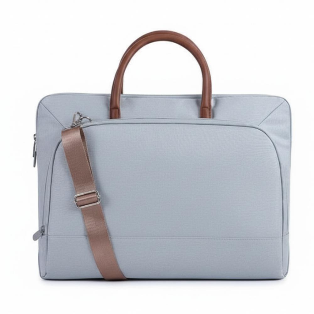 Портфель Портативные сумки для ноутбука Плечевой ремень Сумка через плечо для ноутбука Деловая сумка для ноутбука Путешествия 14inch серый