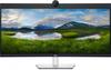 Monitor P3424WEB 34 Inches IPS Curved WQHD (3440x1440)/21:9/HDMI/DP/USB-C/RJ-45/Camera/Speakers/Microphone/3Y