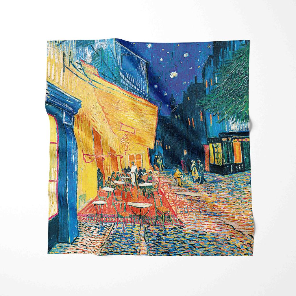 70CM New Luxury Van Gogh Oil Painting Brand Women Pashmina Neckerchief Scarves Shawl Wraps Designer Bufandas Female Foulard