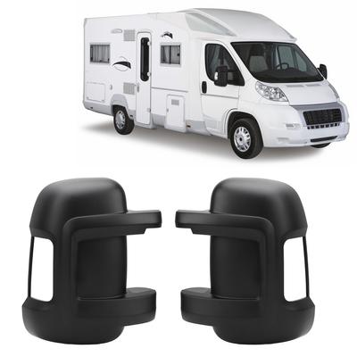 Side Wing Mirror Cap Rearview Mirror Cover  Protective High Strength Side Mirror Cover Trim for Ducato 250 2006 and After Black