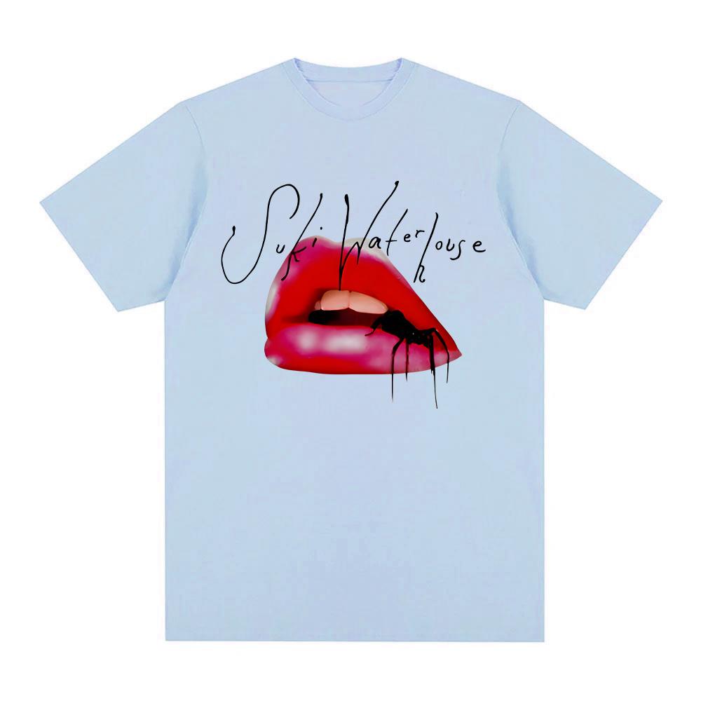 Spider Baby TEE Suki Waterhouse 2025 NOVÉ 100% Bavlna TOPY Zpěvaččin Stejný Styl Vintage Vysoká Kvalita Letní Album Hip Hopové Tričko