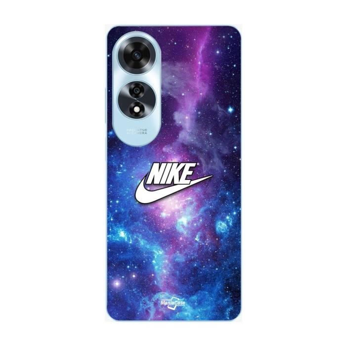 Coque pour Oppo A60 - Maniacase - Nike logo - Souple - Noir - Coloré