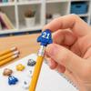 Cute Cartoon Pencil Toppers Set Toppers, Lovely Charms, Pen Number Caps for Classroom Decorations School Supplies Rewards Durable Silicone Protectors