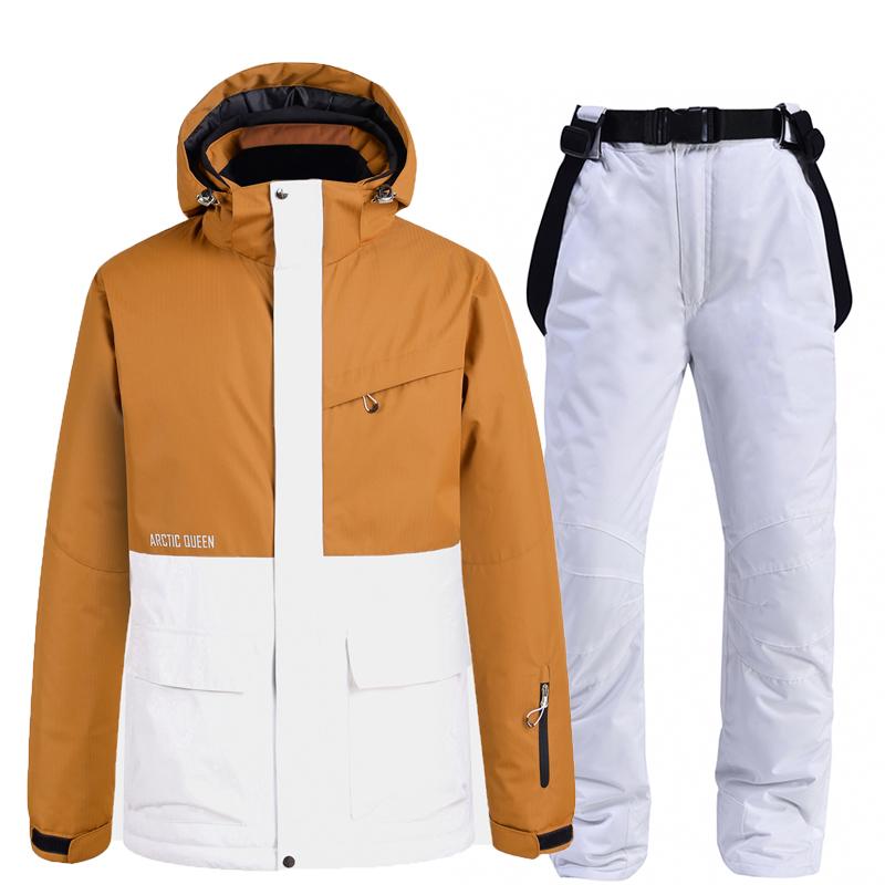 New Women's Ski Suit Winter Sports Breathable Warm Windproof Waterproof Skiing Snowboarding Jacket and Pants Men Ski Set Snowsuit