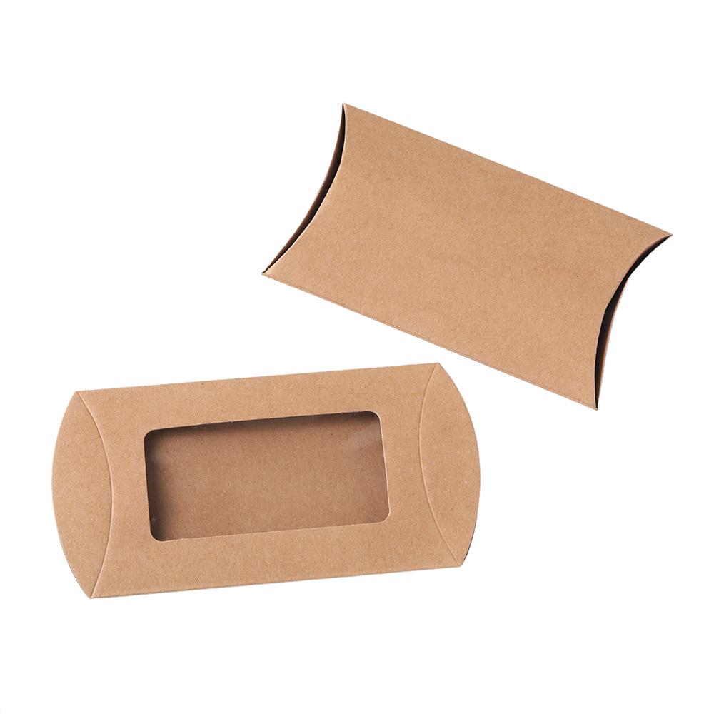 20Pcs/Lot Gifts Box Kraft Paper Box Jewelry Package Storage for Necklace Rings Jewelry Gifts Wedding Party Decorations