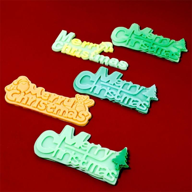 Merry Christmas Silicone Mold Heat Resistant Food Grade Silicone For Handmade Candle Chocolate Baking Holiday Decoration