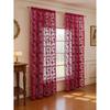 1pc Minimalist Floral Lace Curtain Panel, Home Decor