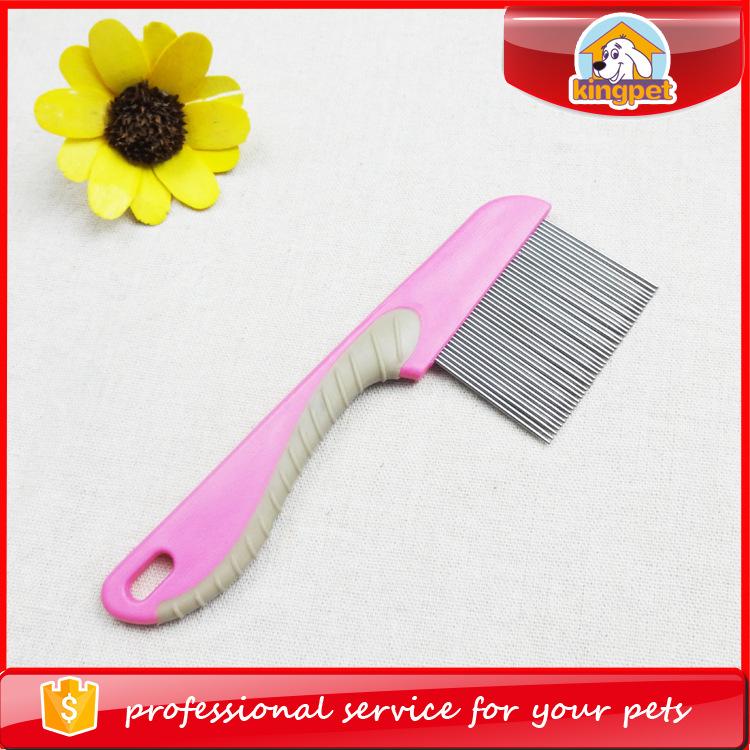 Stainless Steel Pet Dog Cat Anti Lice Fea Grooming Combs Tear Stain Removal Comb with Rounded Teeth