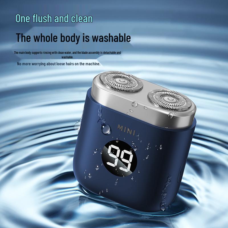 2025 Portable Electric Shaver for Men - Compact Steel Razor, Ideal for Car Use and Perfect Gift for Boyfriend