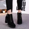 Fashion Women High Heel Ankle Boots Autumn Winter Booties Woman Fashion New Lady Shoes Brown Black Short Boot Female Botas De Mujer