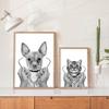 Pet Care Art Prints Black White Photography Posters Cat Dog Canvas Painting Animal Clinic Wall Pictures Veterinary Office Decor