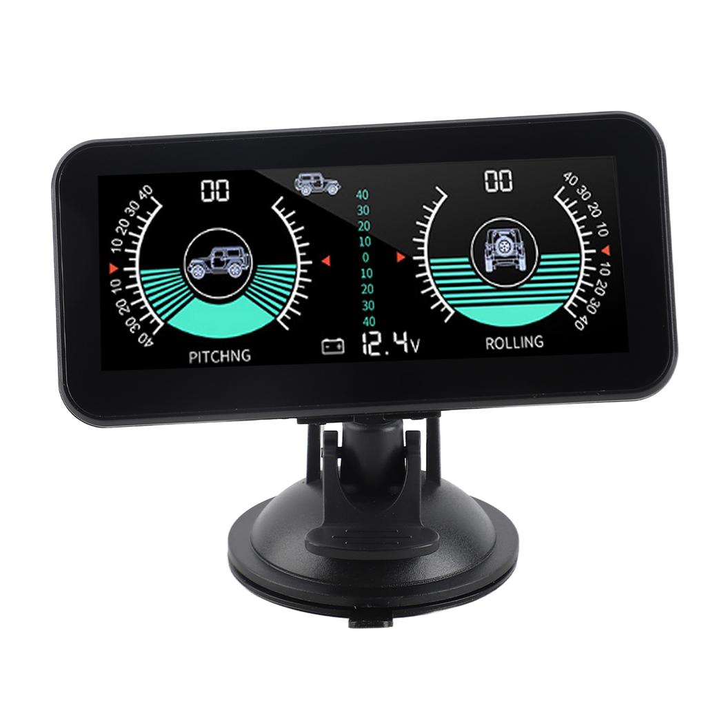 Universal Intelligent Car Inclinometer Tilt Gauge High Resolution HUD Digital Angle Slope Meter for