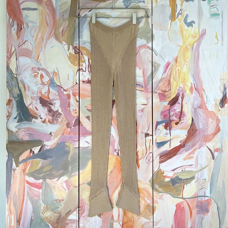 

Оригинальный заказ внешней торговли RUV * E Трикотажные брюки машинной вязки Большие брюки скинни на резинке внизу Брюки-карандаш Облегающие и прилегающие Слимминг-чехол Partial khakis S