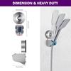 Plastic Suction Cup Hook For Bathroom Easy Installation Handheld Shower Head Holder Wall Mounted Bracket