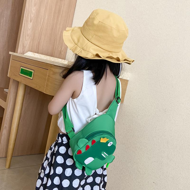 Desenhos animados dinossauro crossbody bolsas meninos meninas bonito crianças peito bolsas ombro mensageiro mochila de viagem para crianças