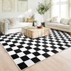 Checkered Area Rugs Checkerboard Rug Plaid Carpet for Living Room Bedroom Home Decor