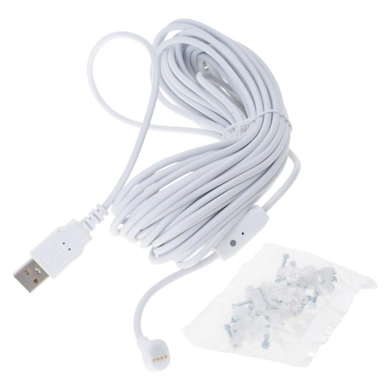 Secure Installation Power Cable for NEST Cams with Weatherproof Design Ideal for Various Conditions 5.2m/7.6m/10m