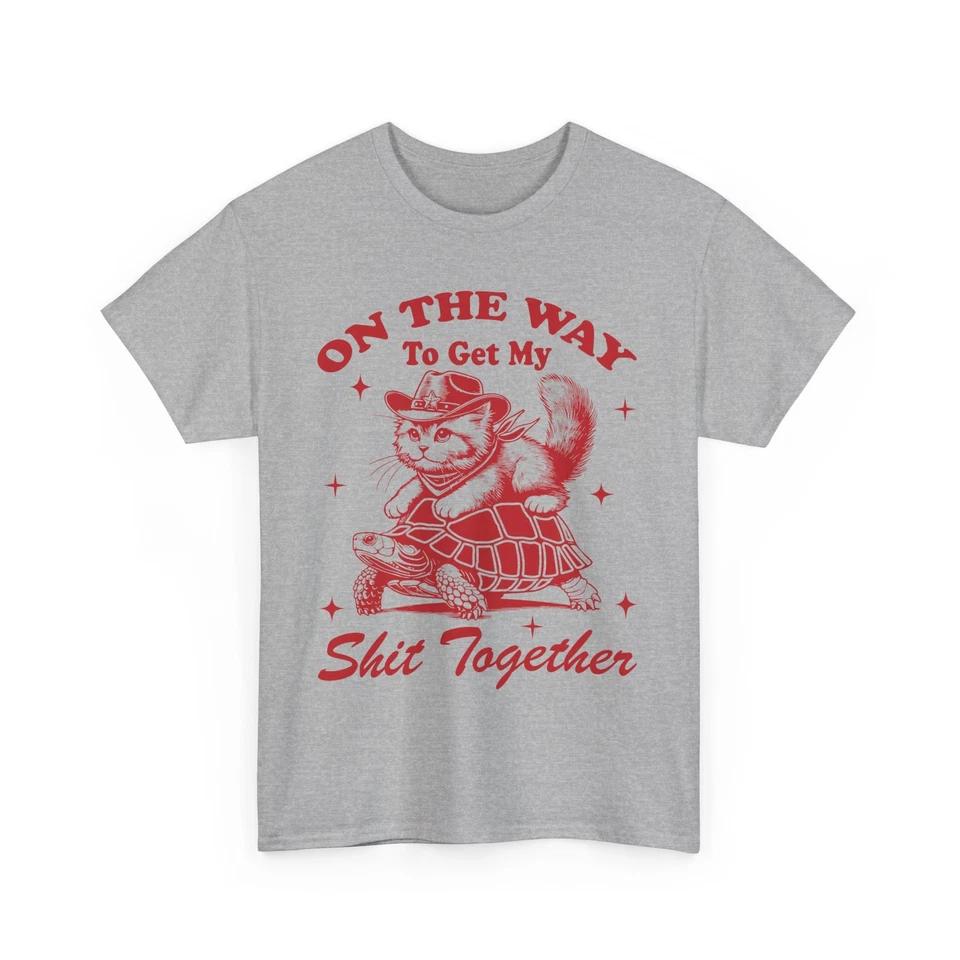 Swimming Turtle T-Shirt | On The Way To Get My Sh*t Together Shirt 2 S