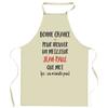 Kitchen Apron - Jean-Paul «It Doesn't Exist» - France Print - Durable Cotton - Humorous Design